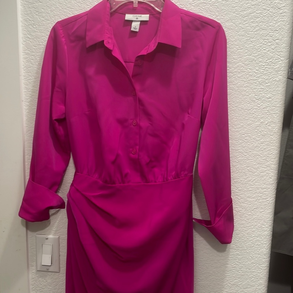 CUSHNIE STREET LENGTH MAJENTA SEXY SIZE 6 DRESS